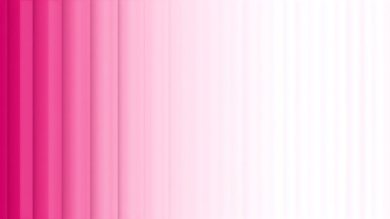 Bands of pink fading progressively to white from left to right, representing hair reduction accumulating across a course of laser sessions.