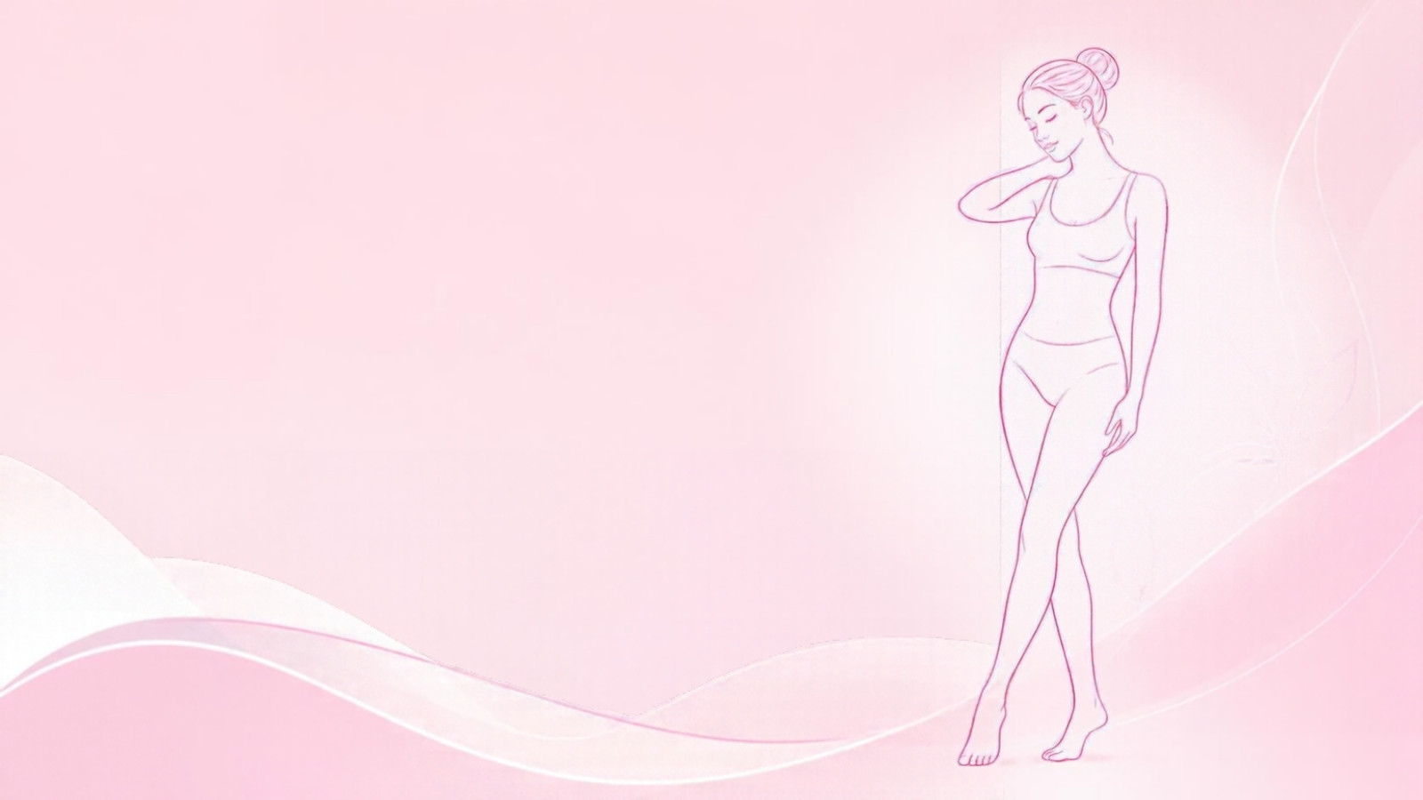 Line illustration of a woman shown head to toe, for an article on what full body laser hair removal costs