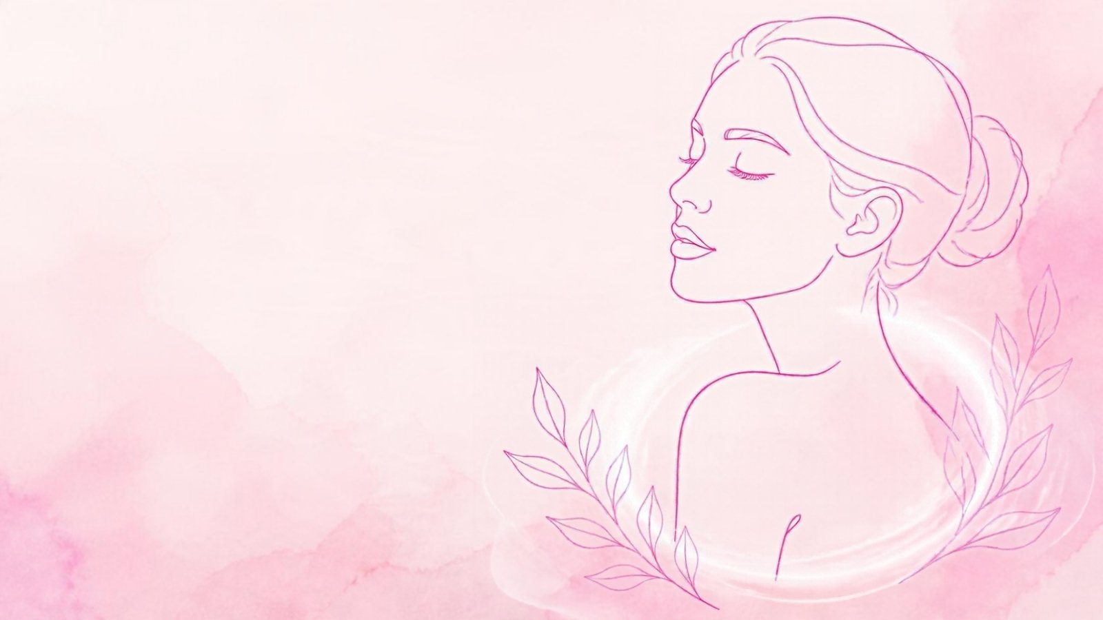 Line illustration of a woman with eyes closed and a soft glow around her shoulder, for an article on laser hair removal side effects